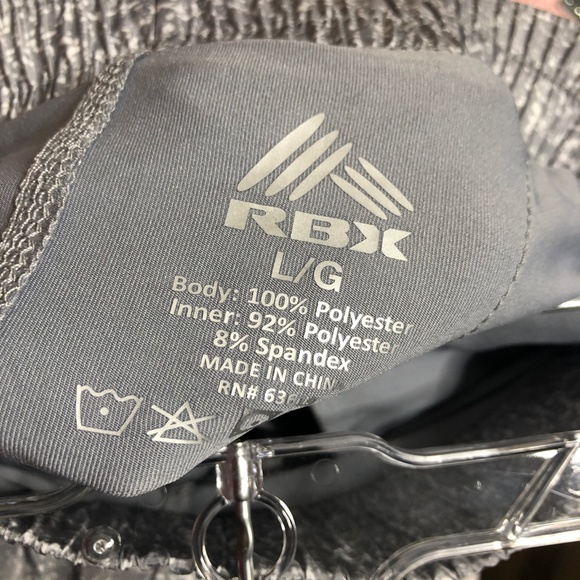 RBX Women's Athletic Shorts - Charcoal and Light Gray - Picture 3 of 10